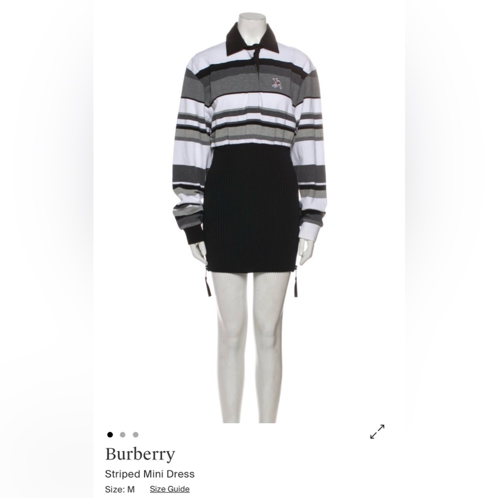 Burberry Striped Twofer Dress